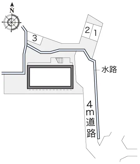 ★手数料０円★岡山市北区津島笹が瀬 月極駐車場